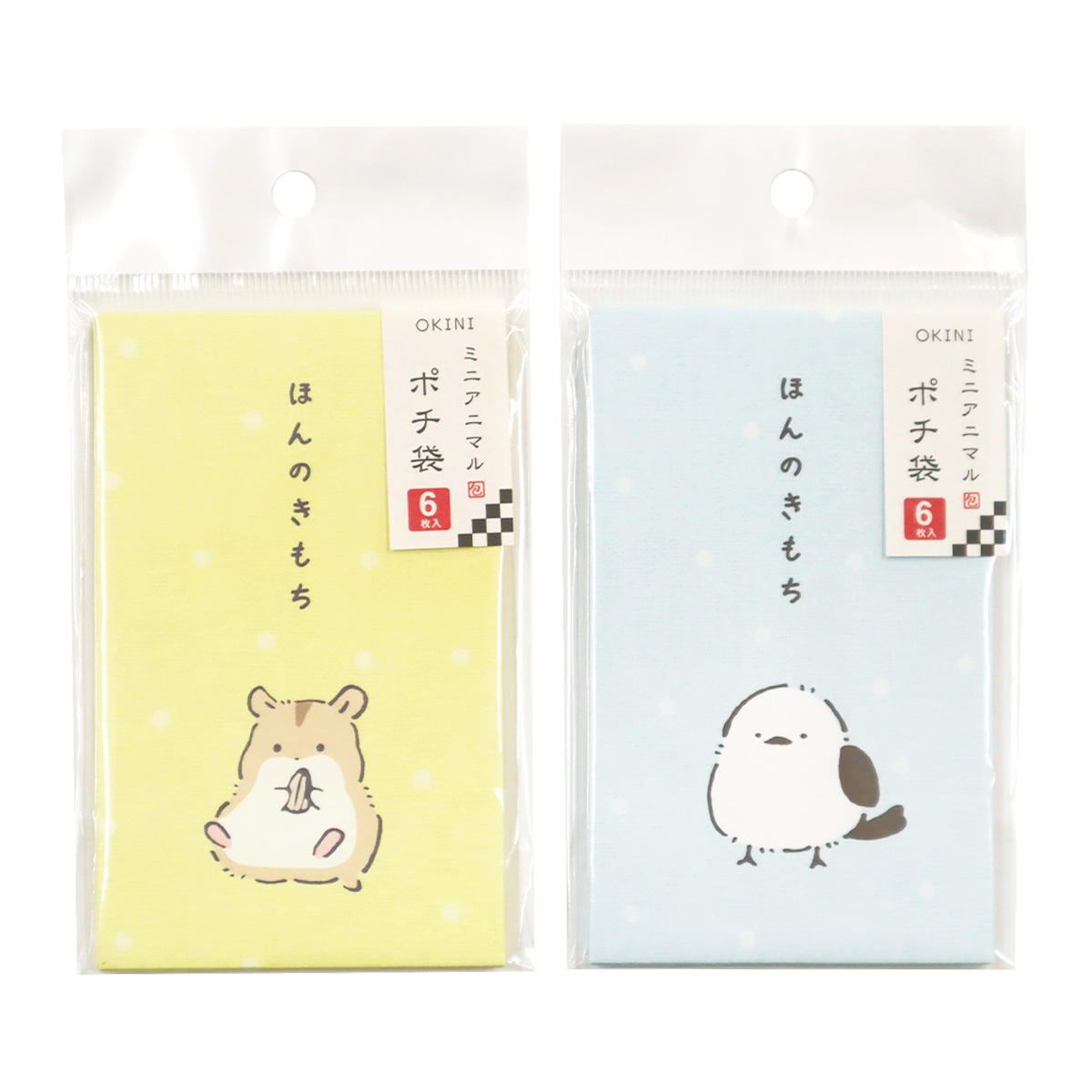 ポチ袋 5型 6P ミニアニマル 371462