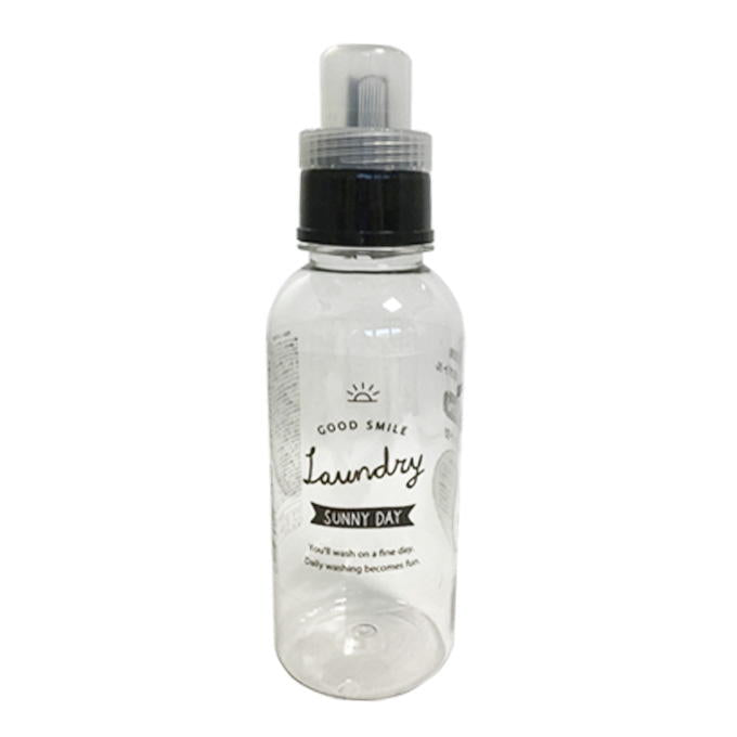 洗濯洗剤用クリアボトル 丸型 500ml 371867