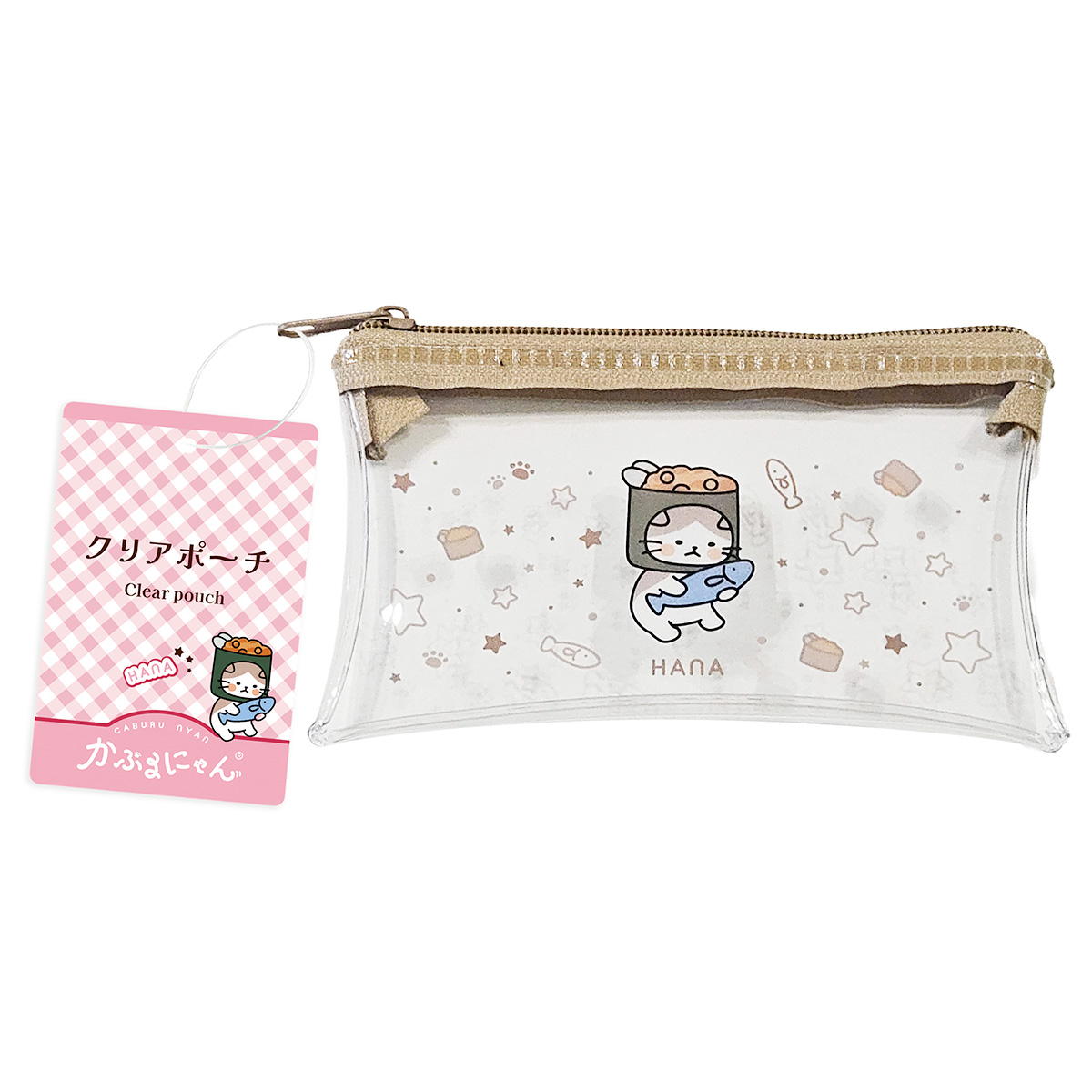 かぶるにゃん クリアポーチハナ 372192