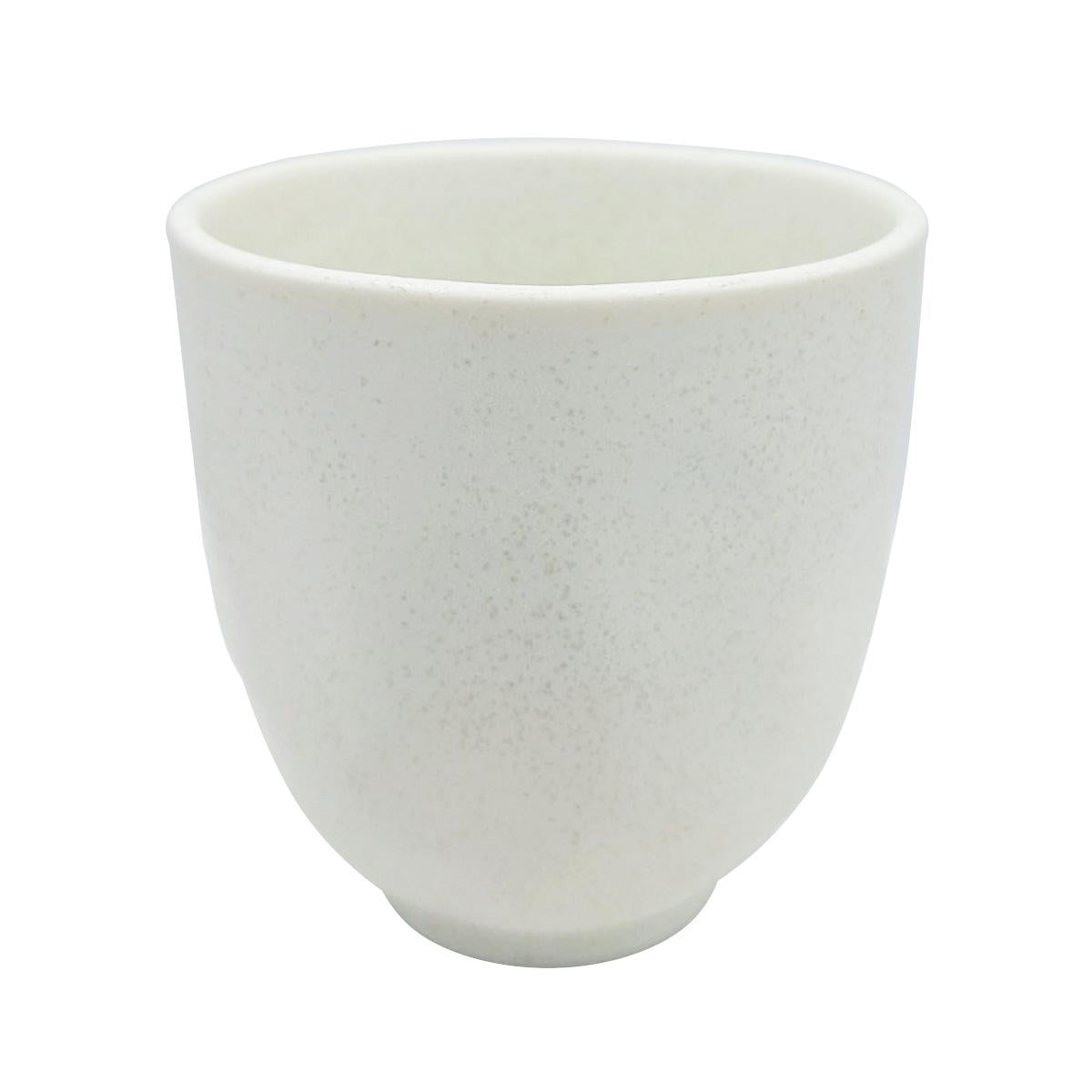 白マット水晶なで型湯呑 372304