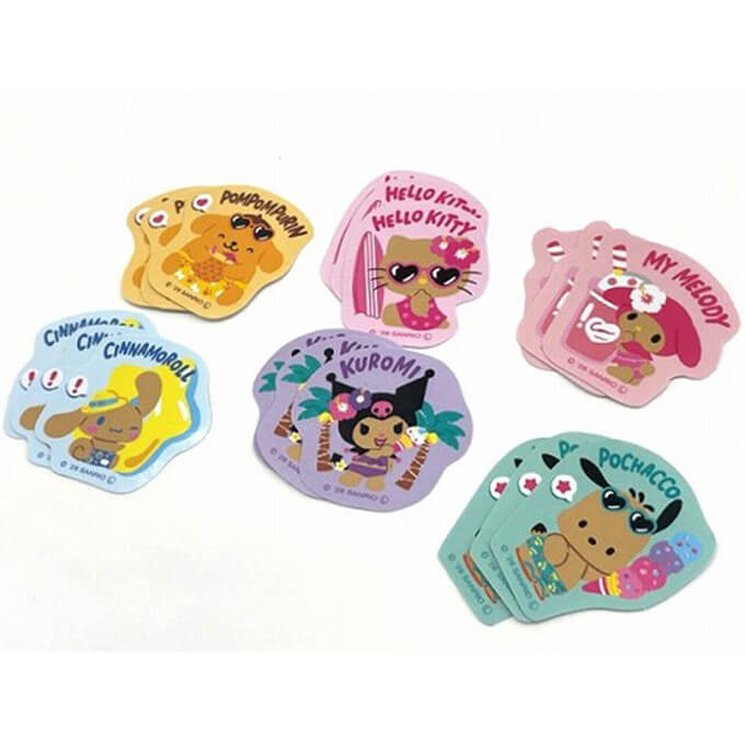 sanrio ミックス フレークシール 日焼け 372661