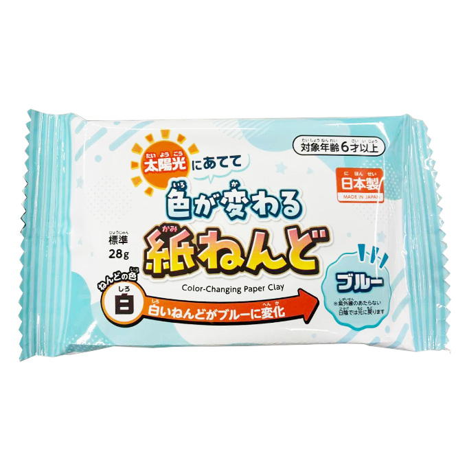 色が変わるかみねんど ブルー28g 372797