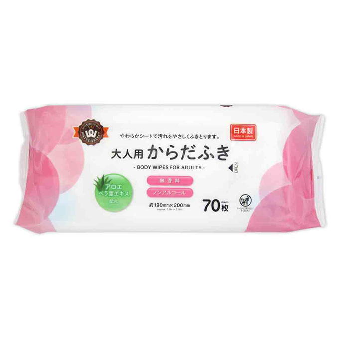 PB.大人用からだふき 70枚 WS 372850