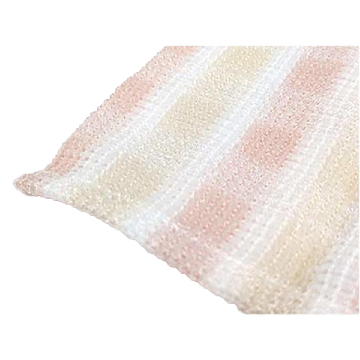 ふんわりボディタオル ピンク×ベージュ 373020