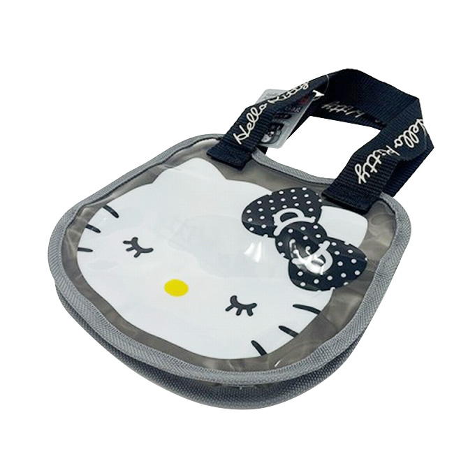 sanrio キティ 黒 クリアバッグ 373141