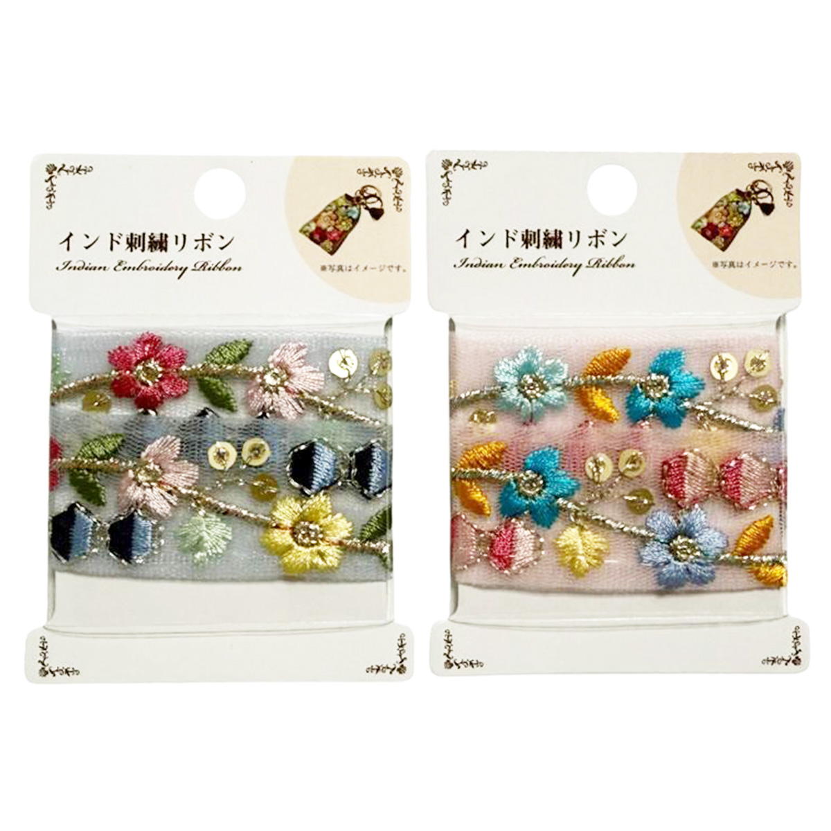 インド刺繍リボン 373931