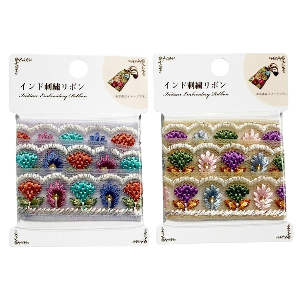 インド刺繍リボン 373936