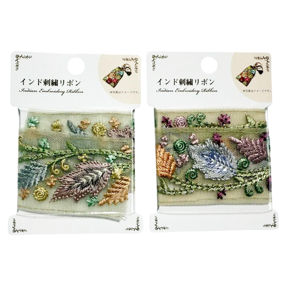 インド刺繍リボン 373937