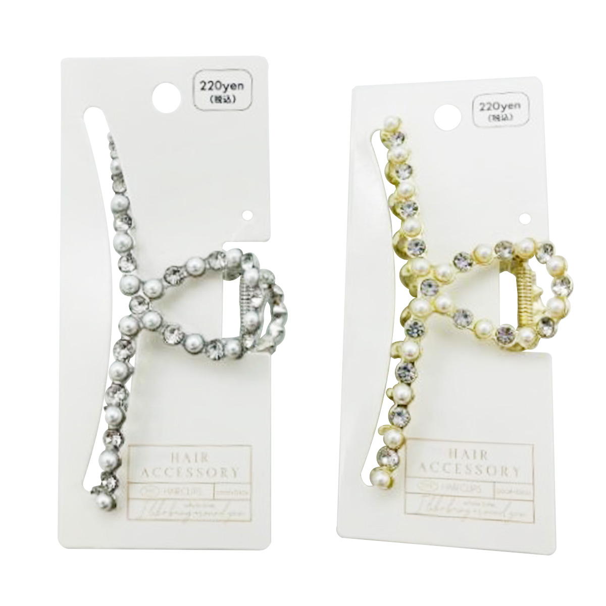 パールビジューラインバンスクリップ 374126