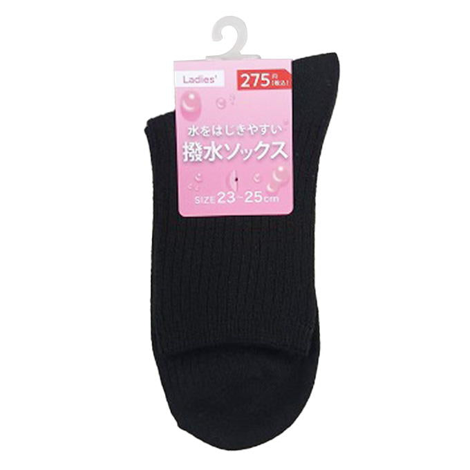 婦人撥水クルー丈ソックス 375268