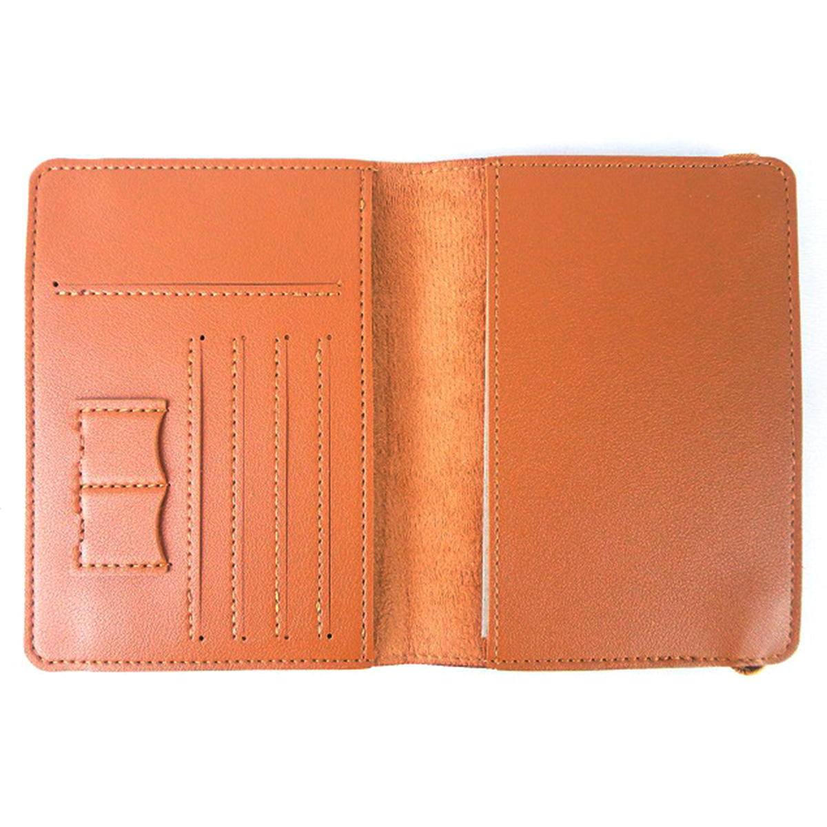 パスポートカバーブラウン 375406