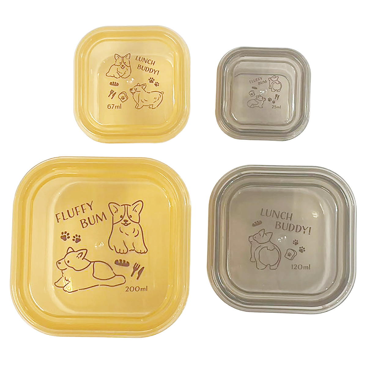 フードコンテナ4個 コーギー 397126