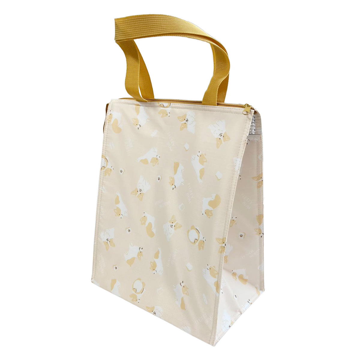 保冷マチ広トートバッグLコーギー 397137