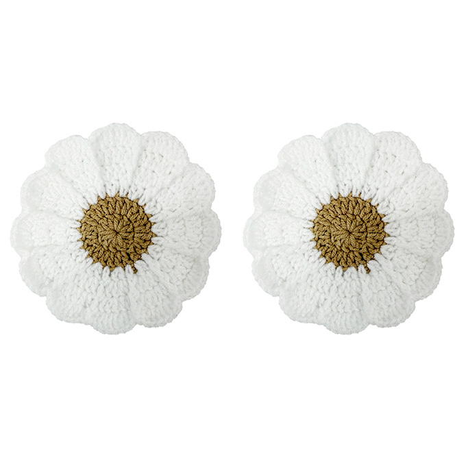 手編みニットコースター 2枚セット 397200