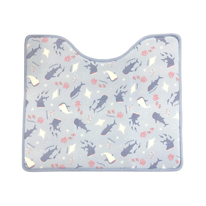 冷感トイレマット サメと仲間 397316