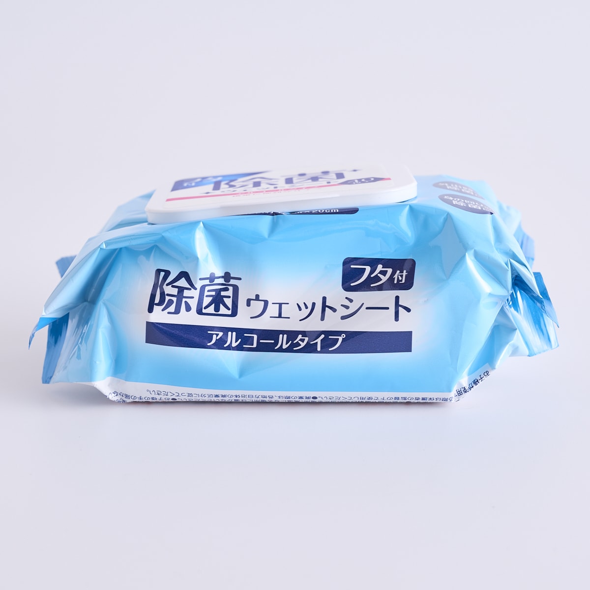 除菌シート 蓋付き 除菌ウェットシート ウェットティッシュ アルコールタイプ 40枚入 455197