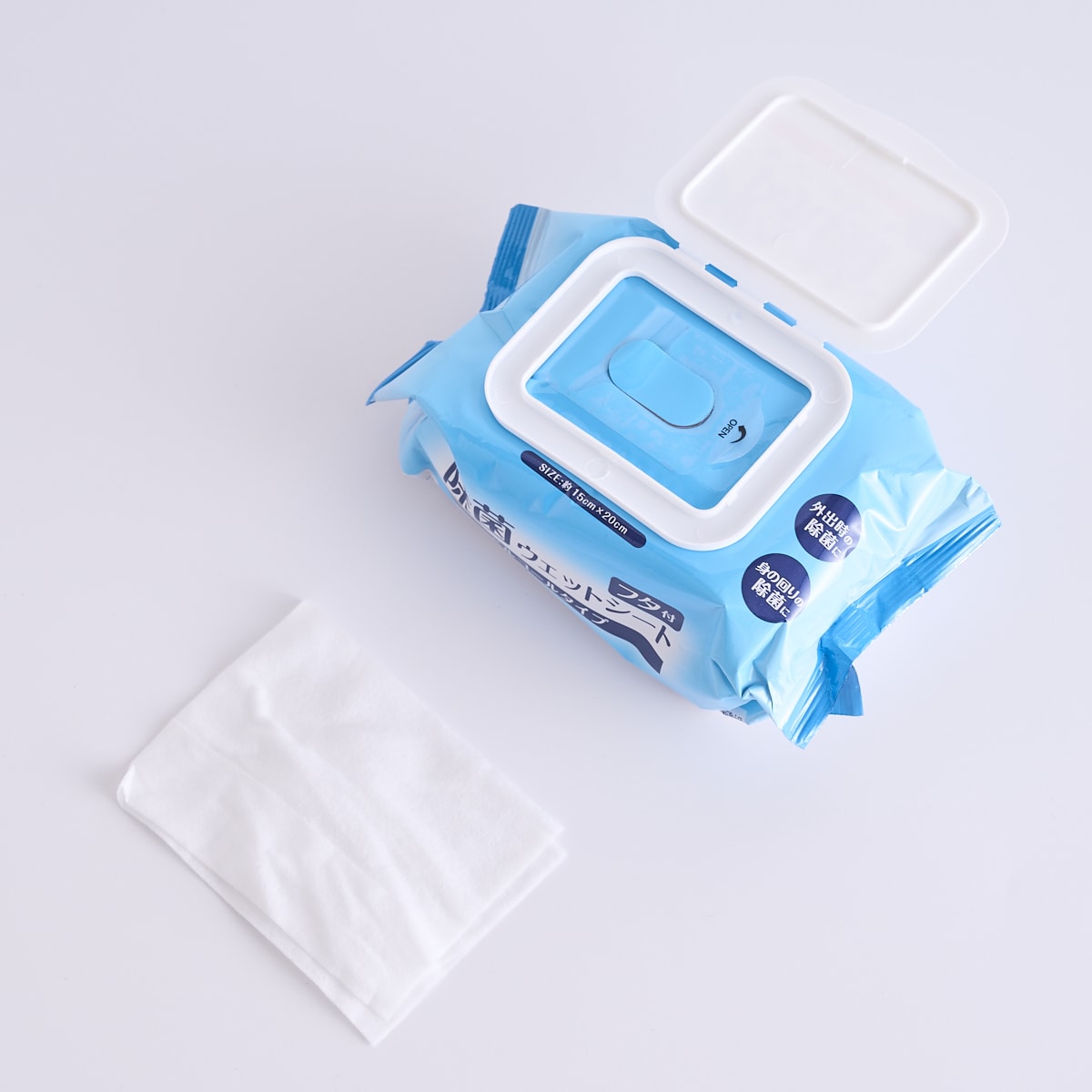 除菌シート 蓋付き 除菌ウェットシート ウェットティッシュ アルコールタイプ 40枚入 455197