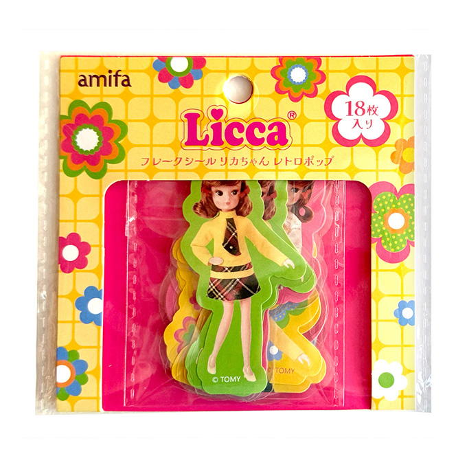 フレークシール 18P リカちゃん レトロポップ 598842
