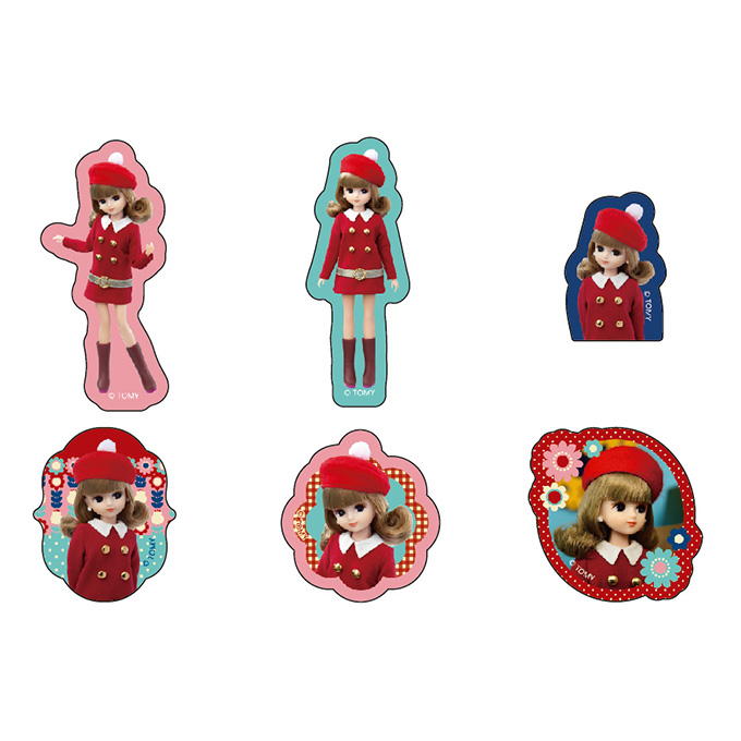 フレークシール 18P リカちゃん レトロポップ 598842