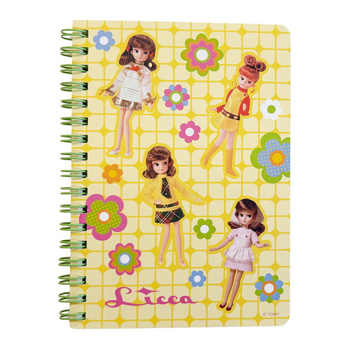 縦Wリングノートドット方眼A6 50枚 リカちゃん レトロポップ 598845