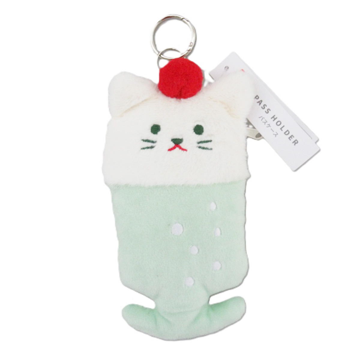 【在庫限り】パスケース リール付ねこソーダ 598916