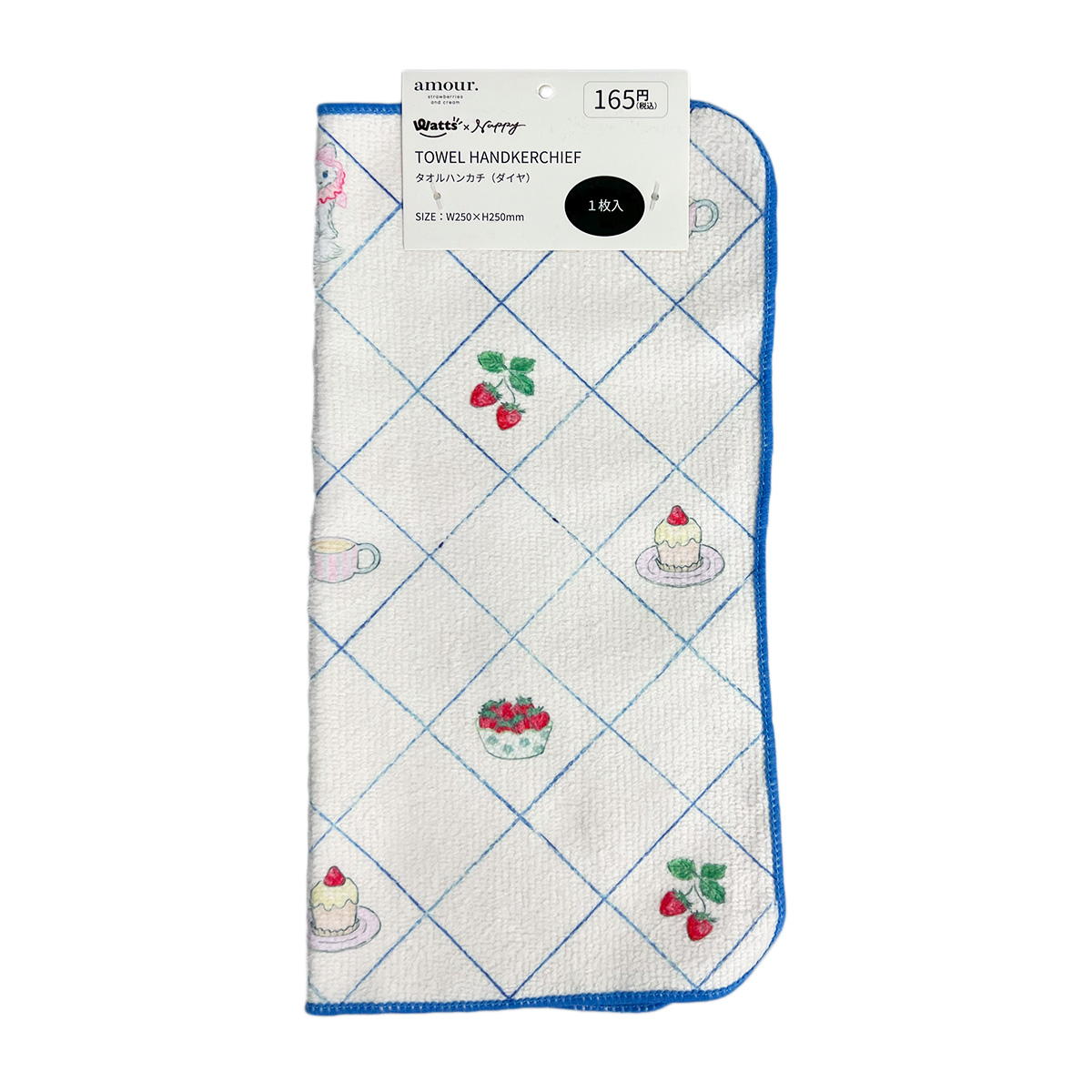 【OUTLET】NAPPYコラボ amour タオルハンカチ ダイヤ 599219