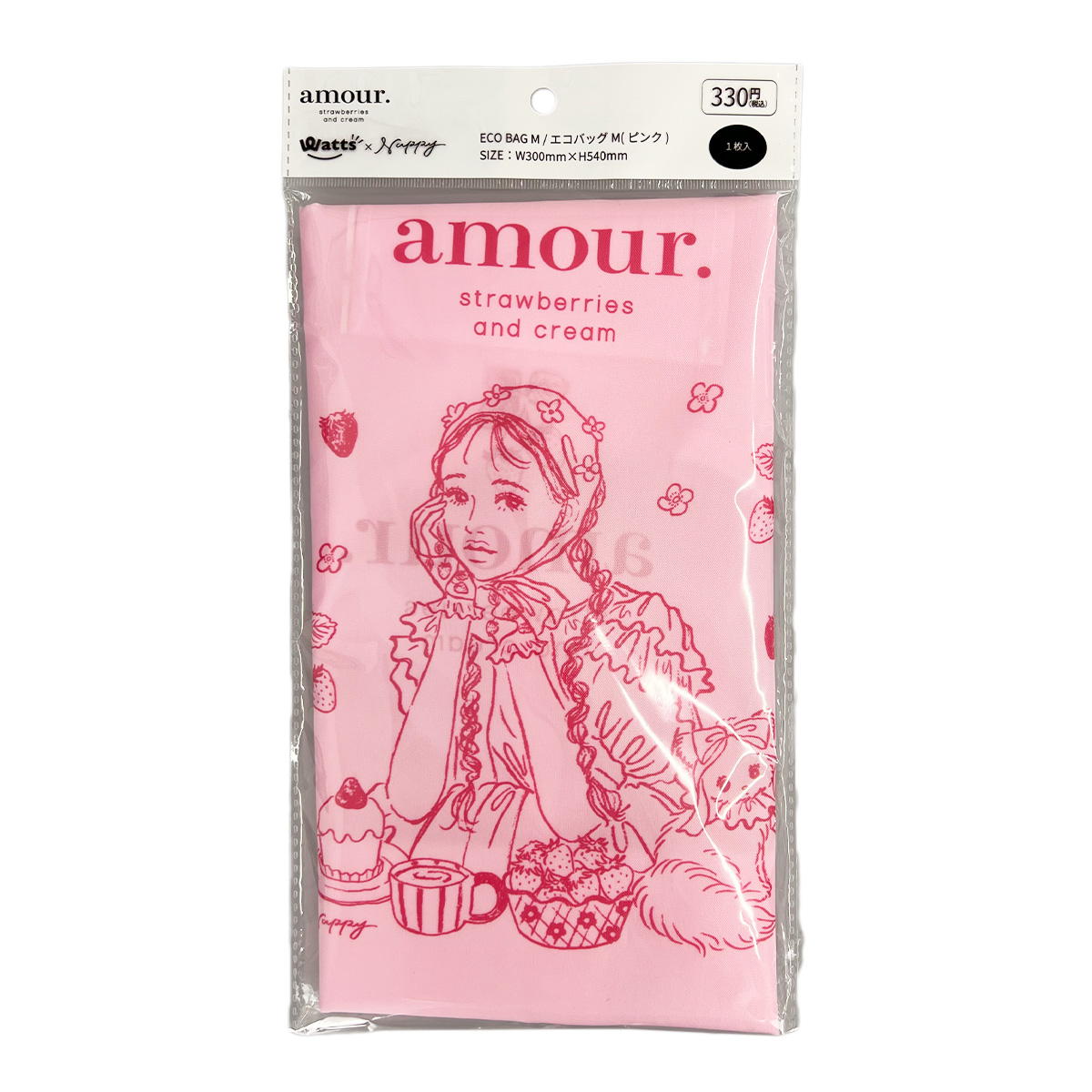 【OUTLET】NAPPYコラボ amour エコバックM ピンク 599220