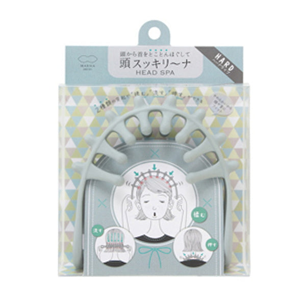 ヘッドマッサージ 首 ツボ押し 凝り解消 頭皮 ヘッドスパ マーナ MARNA マーナ MARNA 頭スッキリーナ グレー ハードタイプ 602081