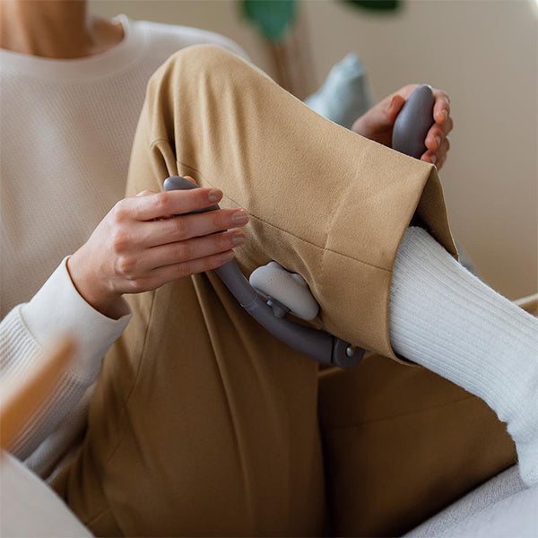 【在庫限り】マッサージ器 ツボ押し 肩凝り 首 太もも ふくらはぎ リラクシングワーク リセットローラー ネック ソフト 603918