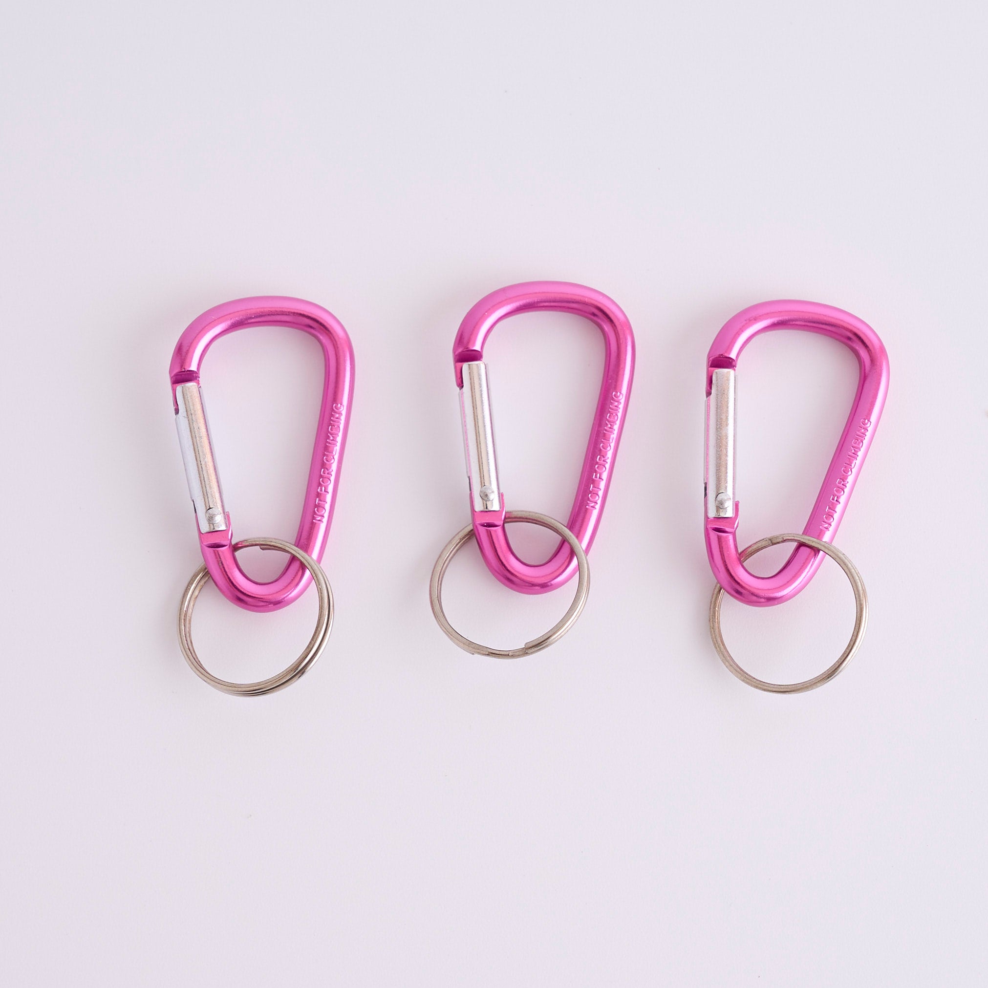 アルミ カラビナキーホルダー 3つ入り Sサイズ 088444