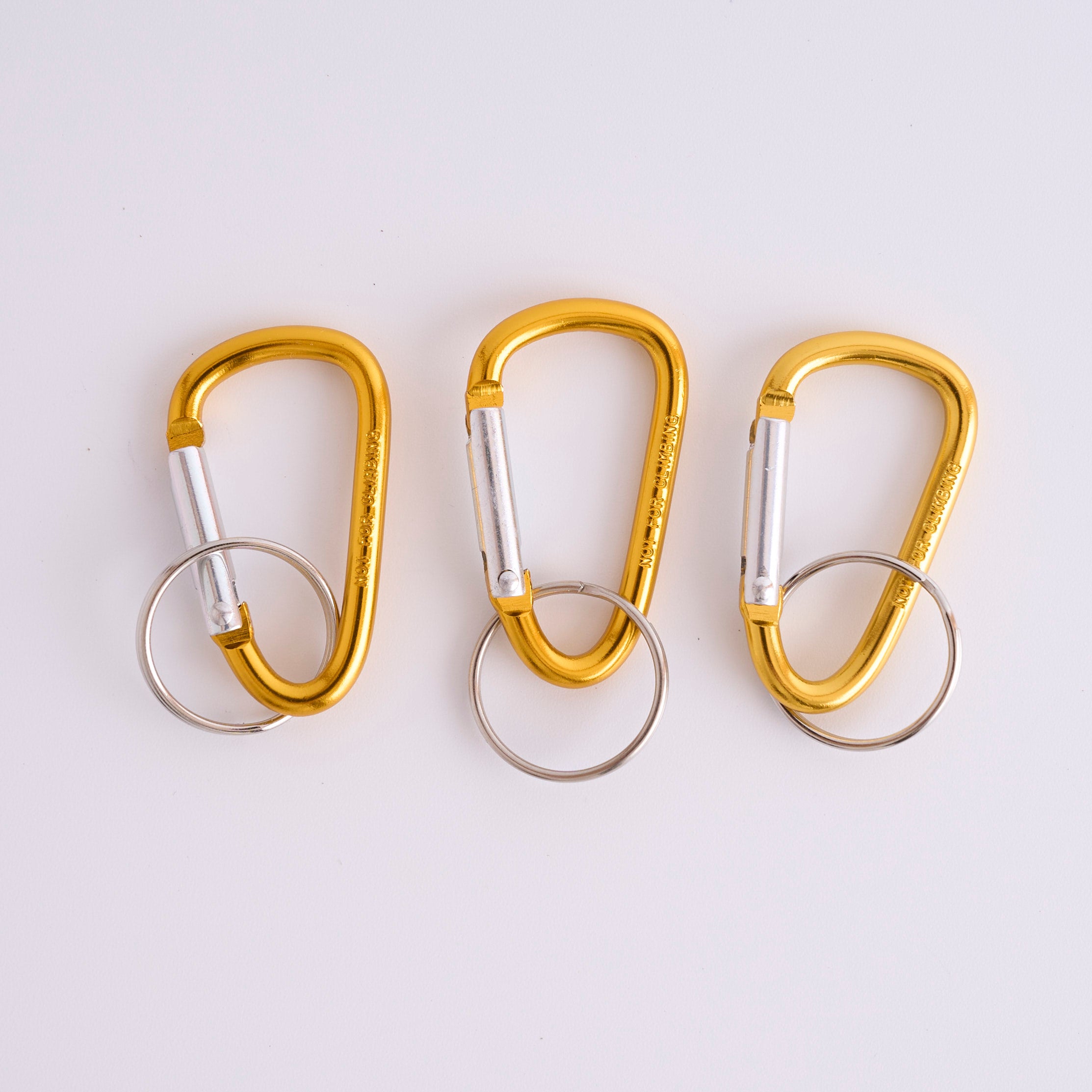 アルミ カラビナキーホルダー 3つ入り Sサイズ 088444