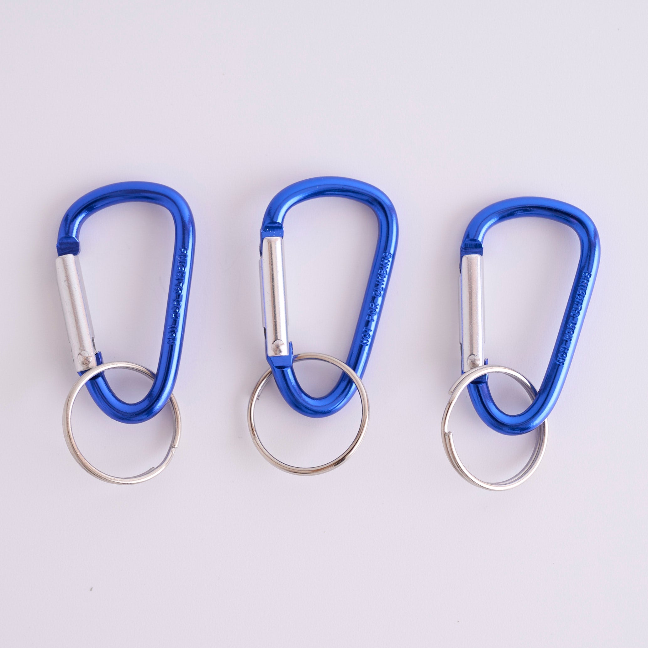 アルミ カラビナキーホルダー 3つ入り Sサイズ 088444