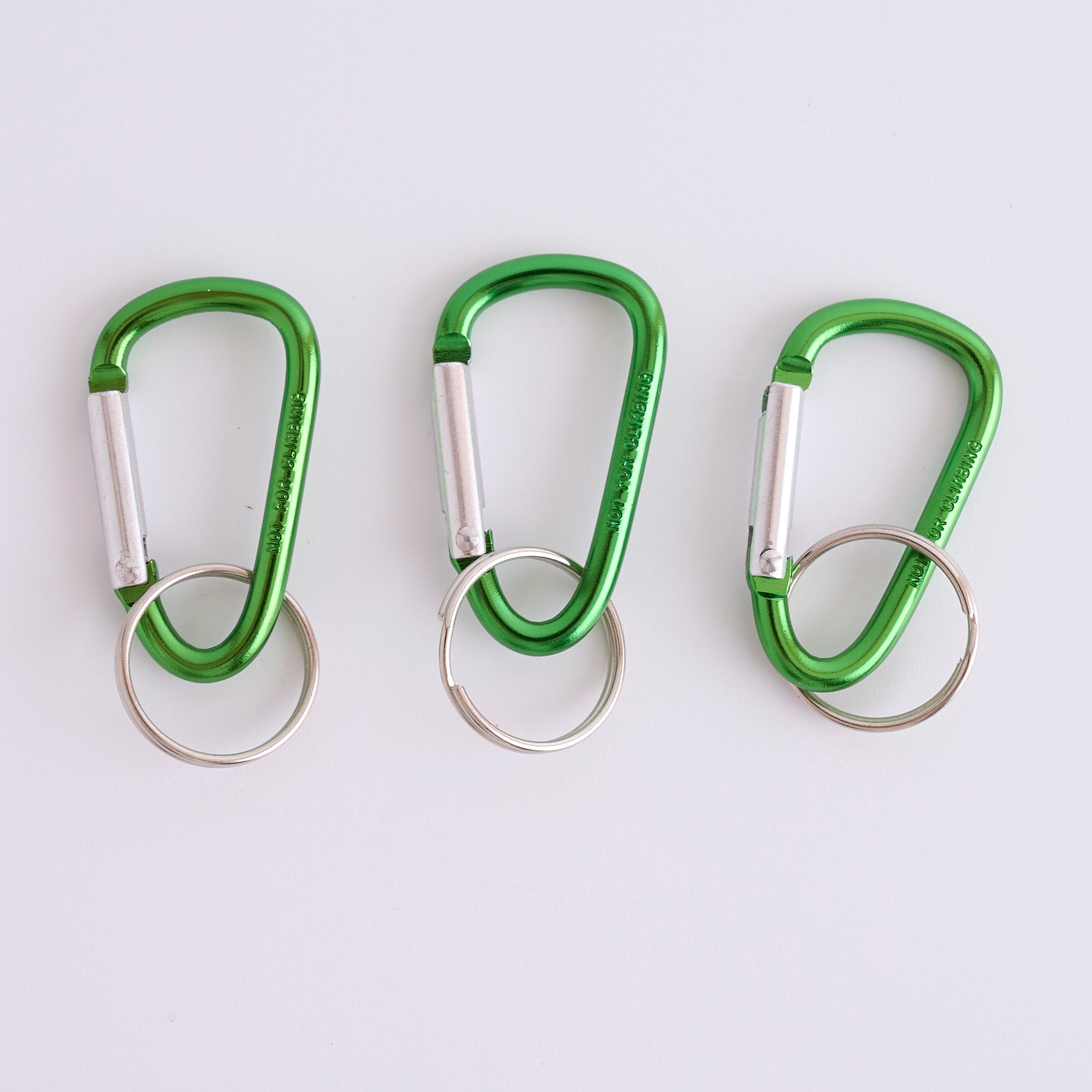 アルミ カラビナキーホルダー 3つ入り Sサイズ 088444