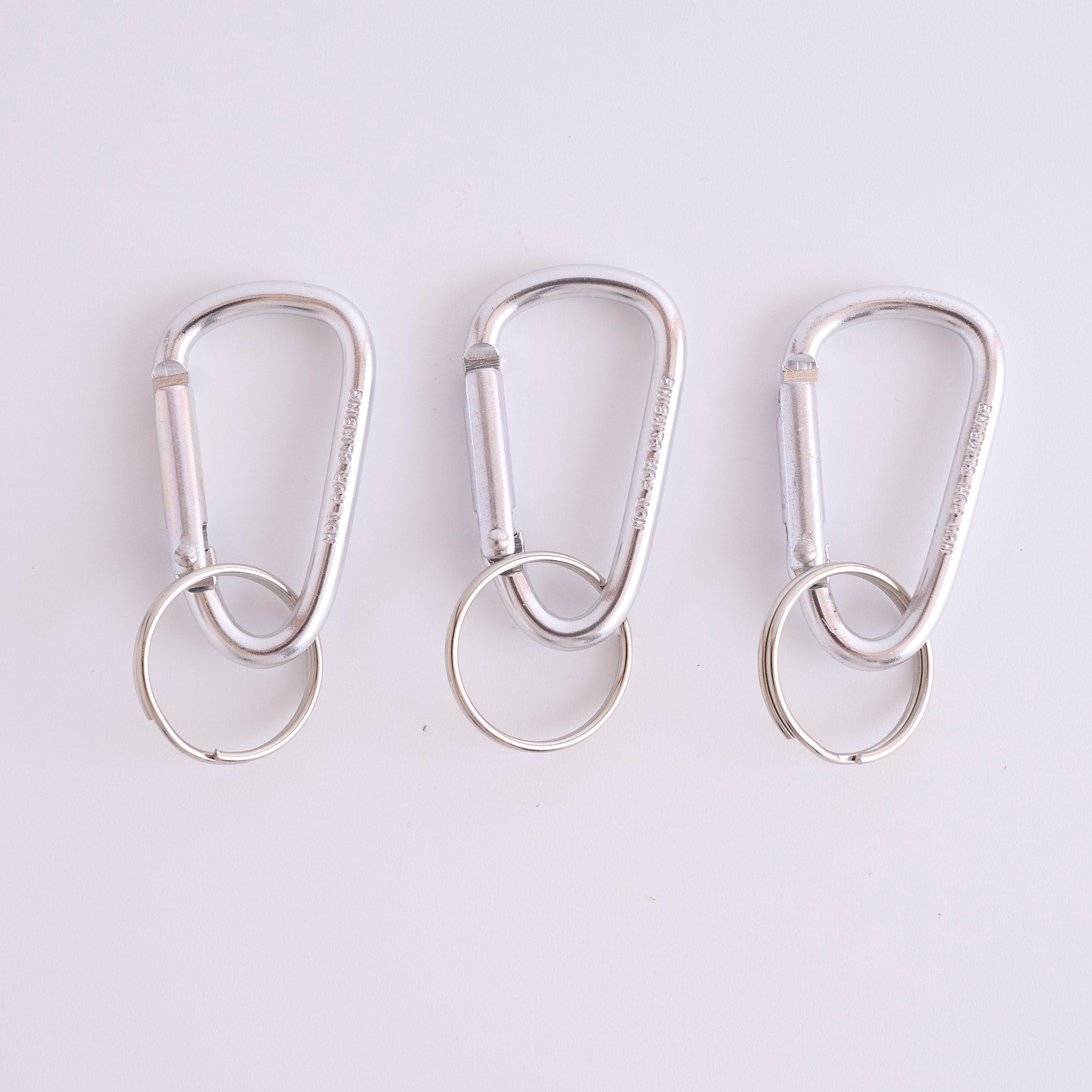 アルミ カラビナキーホルダー 3つ入り Sサイズ 088444