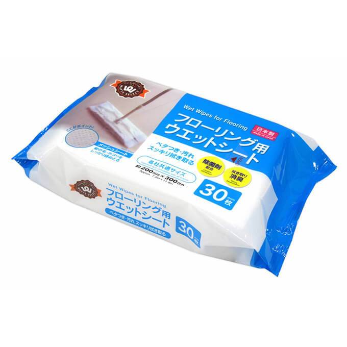 【クーポンでオトク！箱売】PB.フローリング用ウエットシート 30枚　100個（20個×5箱）　078098　000068