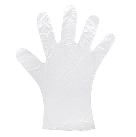 ポリエチレン手袋 ポリ手袋 使い捨て手袋 100P 全長約30cm　001073