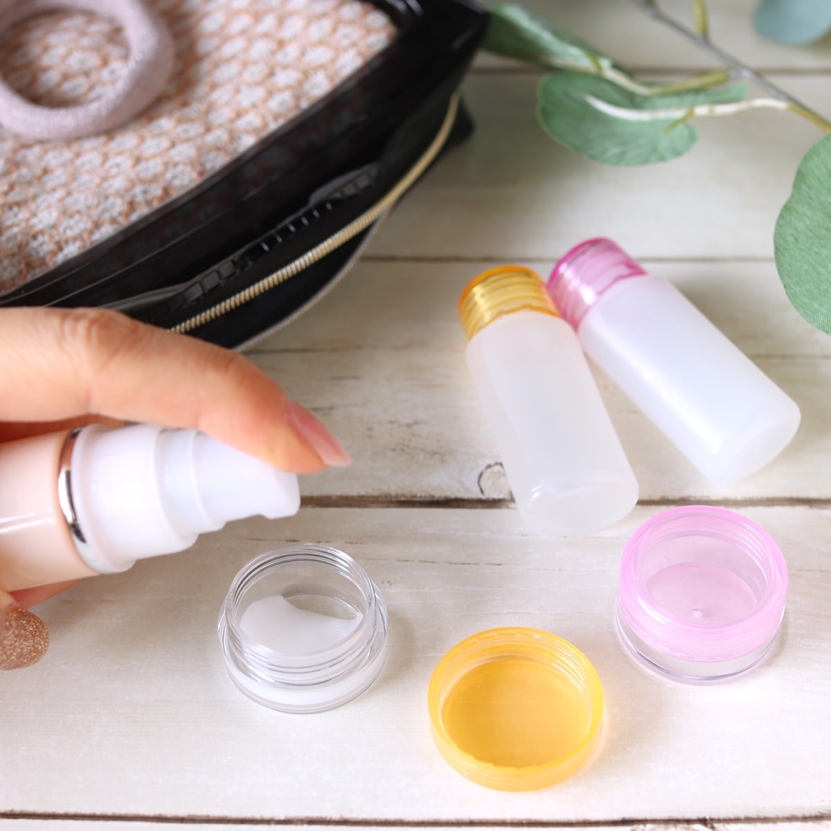 トラベルボトル トラベルセット 4P（ボトル2本・クリーム入れ2個） 001438