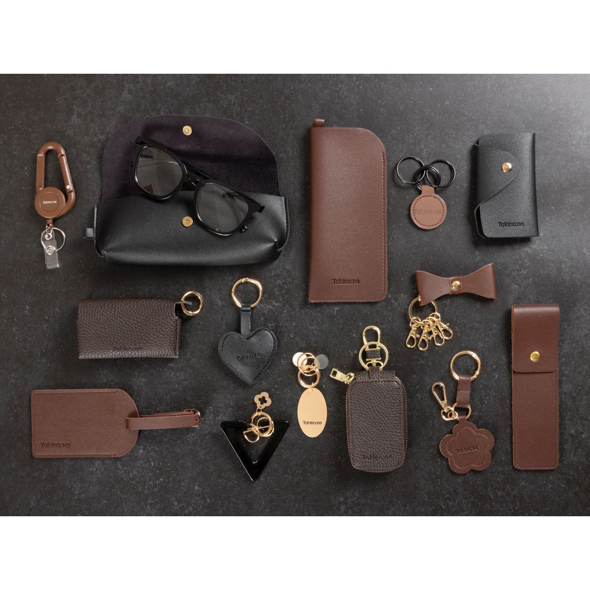 在庫限り】Tokinone PB.マグネットハートキーホルダー ブラウン 004147
