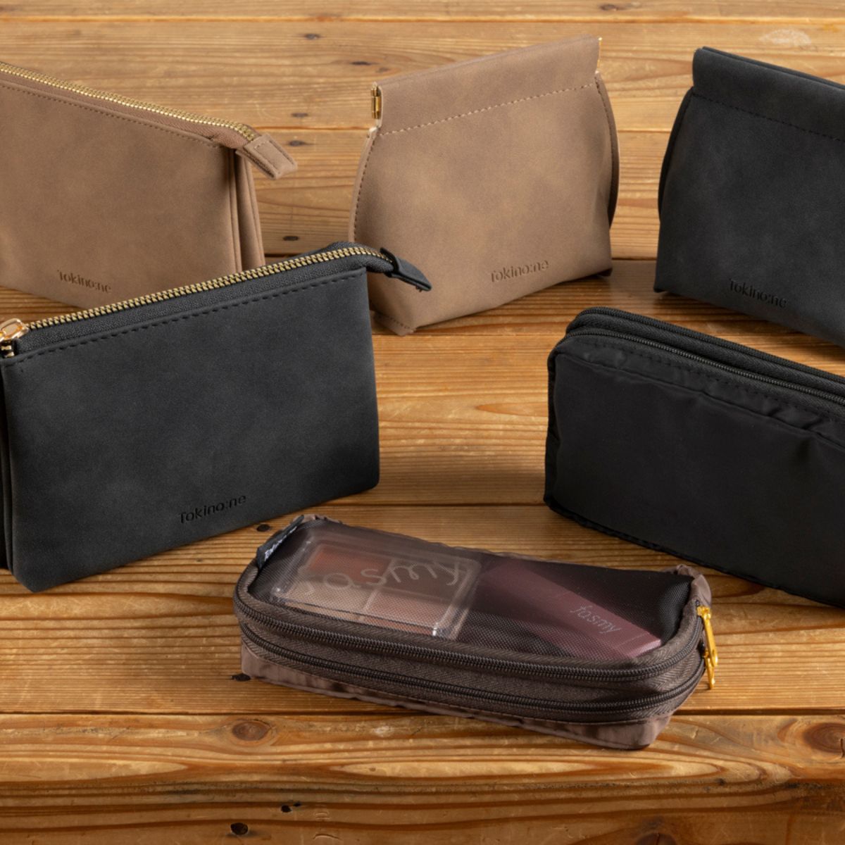 Tokinone PB.バネ付き ポーチ ブラウン 004181