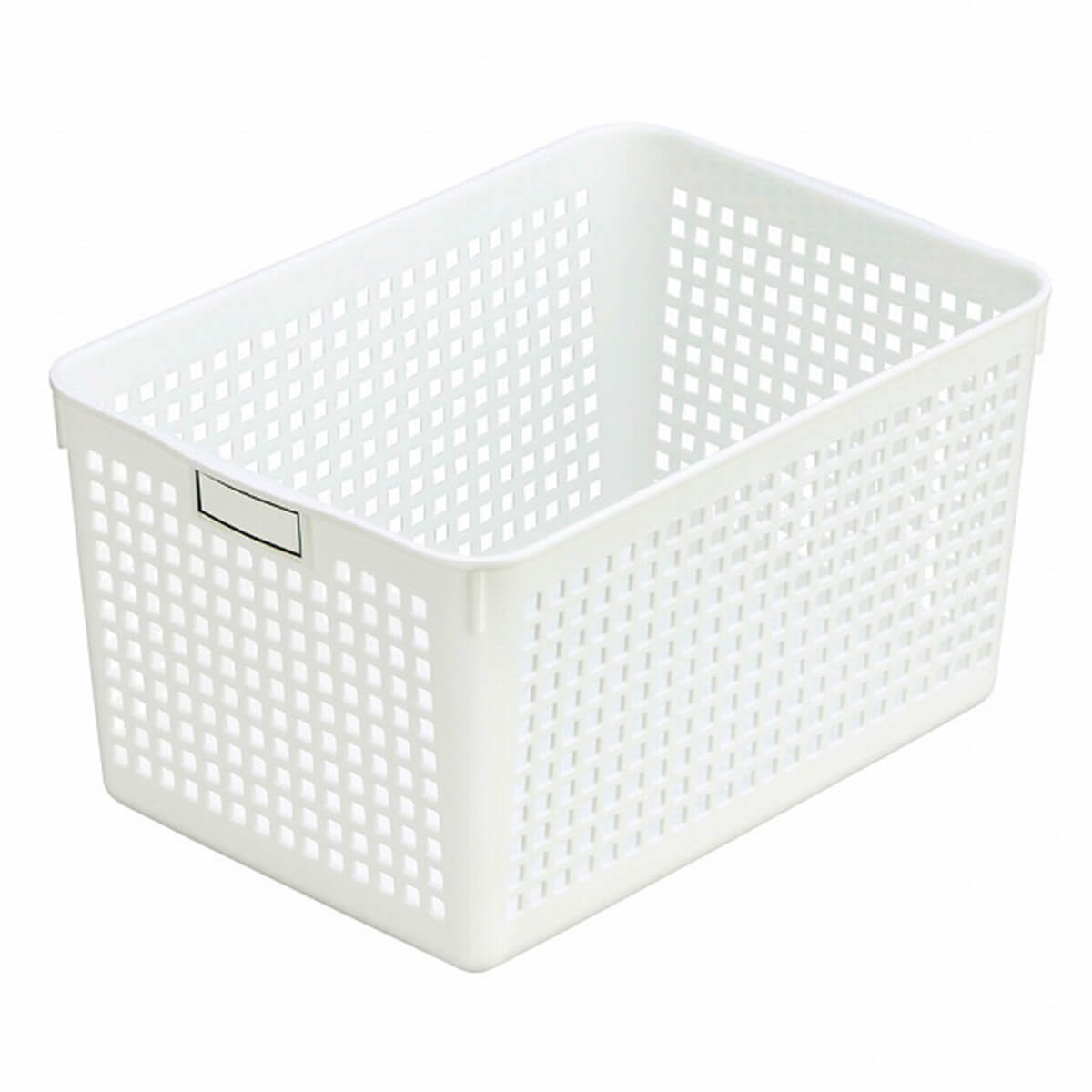 収納ケース 収納ボックス ネームバスケットディープ ホワイト　004606
