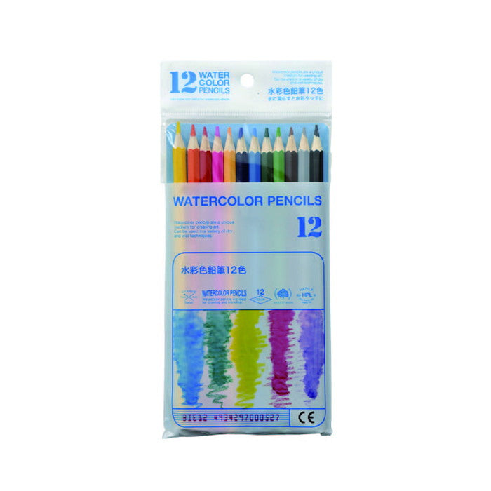 【在庫限り】水彩色鉛筆 12色　021084