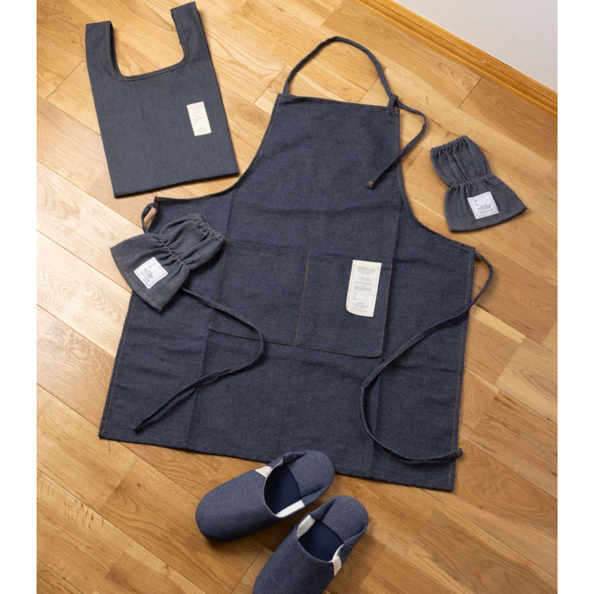 【在庫限り】Tokinone PB.キッチン袖カバー デニム風 032307