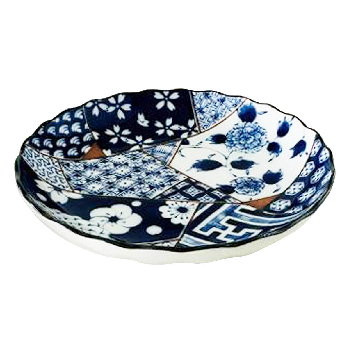 Tokinone PB.藍友禅菊型5.0皿 021197