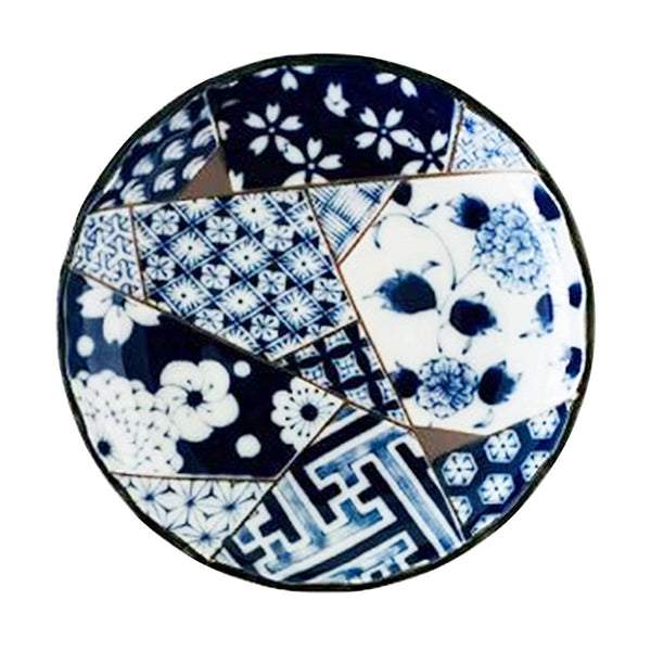 在庫限り】Tokinone PB.藍友禅菊型5.0皿 021197