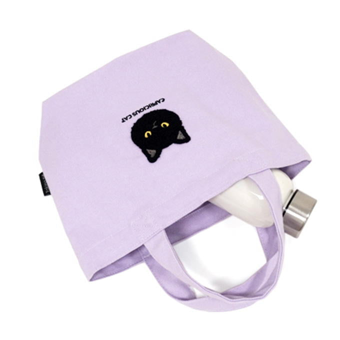 Tokinone PB.ミニトートバッグ 内ポケット付 黒猫柄 021898