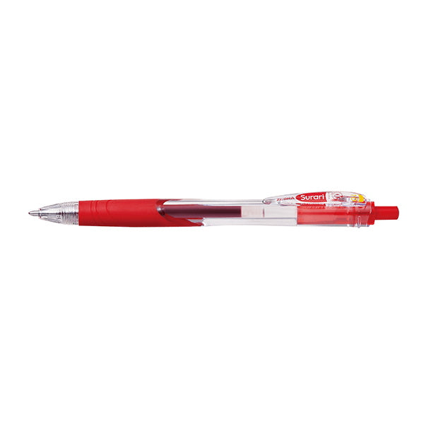 ボールペン ZEBRA ゼブラ スラリ ボールペン 1.0赤　024725
