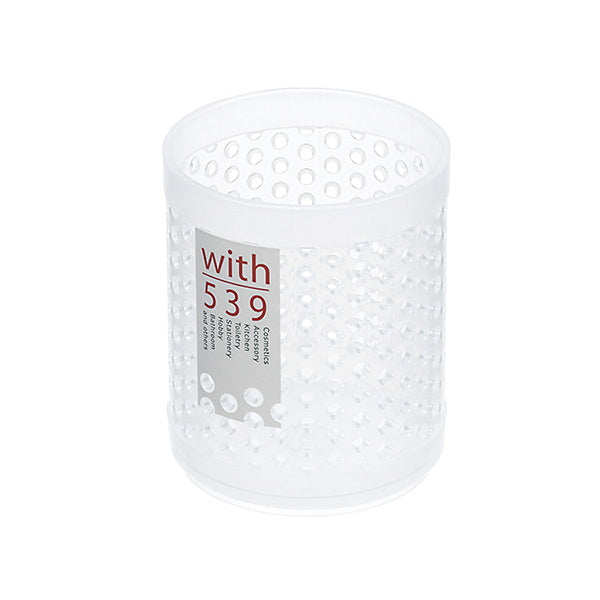 収納ボックス 文具収納 卓上収納 小物入れ ウィズ539 丸型 8.4cm×0cm