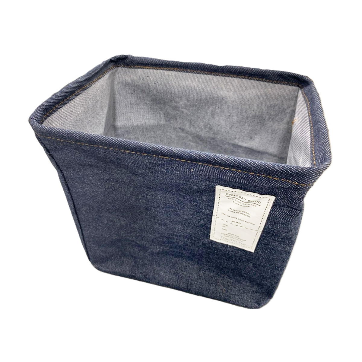Tokinone PB.パントリーBOX 縦型 デニム風 約H26×W19×D26cm 032309