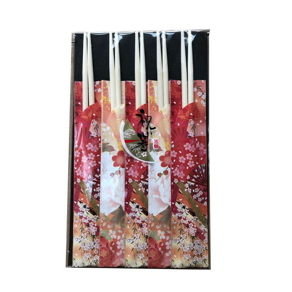 和風着物柄　祝い箸　友禅　5膳　035426