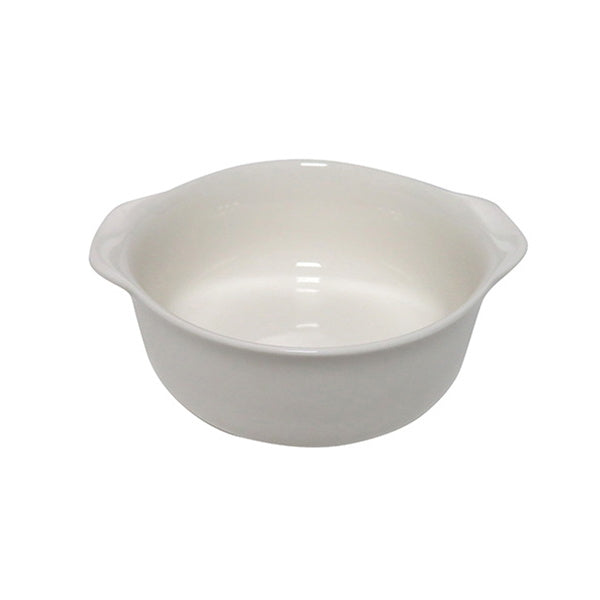【在庫限り】耐熱皿 陶器ミニグラタン皿 ホワイト 280ml　036798